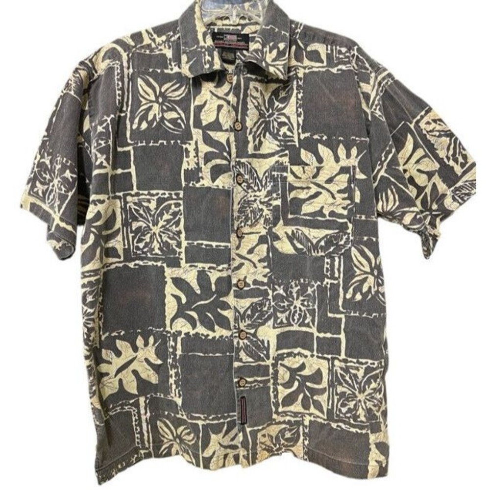 Vintage Colo Wear America Hawaiian Button Up Shirt 100% Cotton Mens Size Large